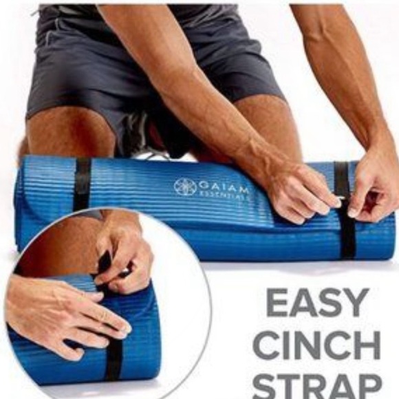 New Thick Yoga Mat Fitness & Exercise Mat with Easy-Cinch Yoga Mat * NEW* - Picture 3 of 4